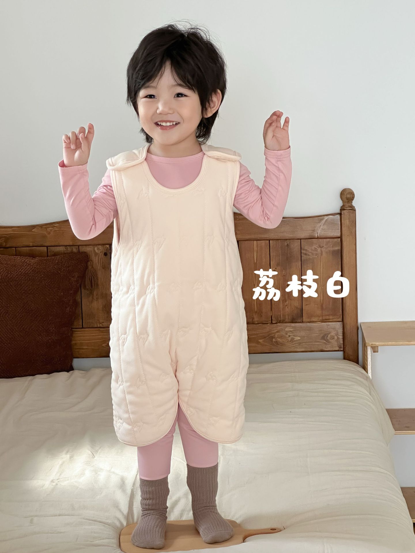 Спальный мешок-личий белый (стёганый)