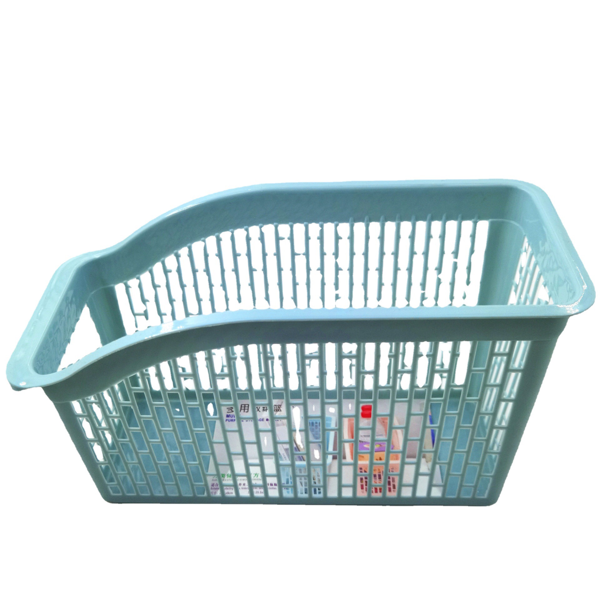 Cesta de almacenamiento rectangular de plástico Cesta de almacenamiento de escritorio Cesta de almacenamiento de cocina Cesta de almacenamiento de baño Cesta de almacenamiento de marco