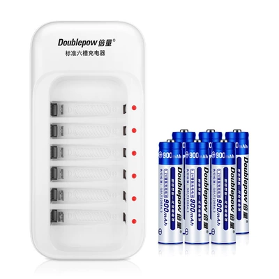 No. 7 Rechargeable Batteries with 6 Pieces of No. 7 Batteries, Rechargeable No. 5 1.2V Batteries, No. 7 Coding Machine Remote Control, Rechargeable and Long-Lasting (Hibrid akkumulyator batareyaları) - s576-with-6-section-7-900