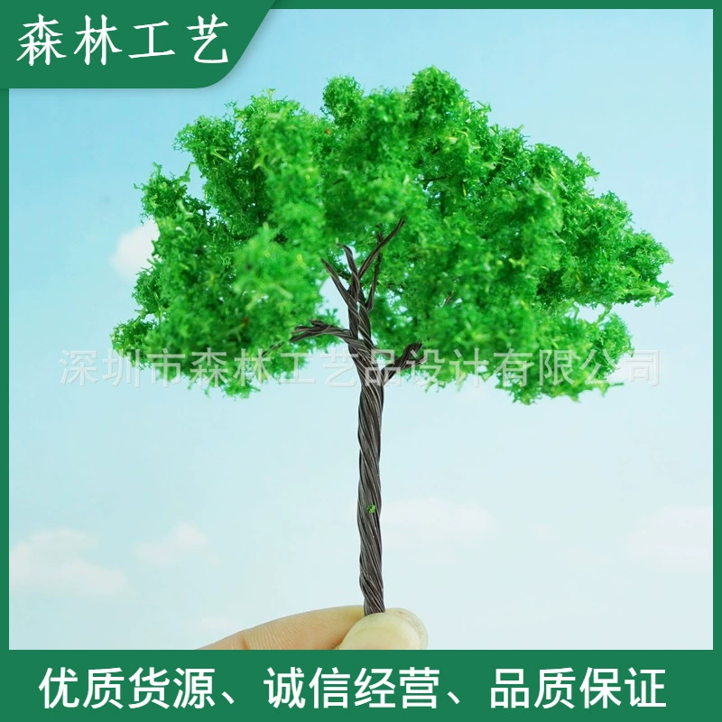 Песочный стол Строительная Модель Дерево микропейзаж аксессуары зеленый Моделирование растение ландшафтный дизайн Декоративная Проволока Дерево 124