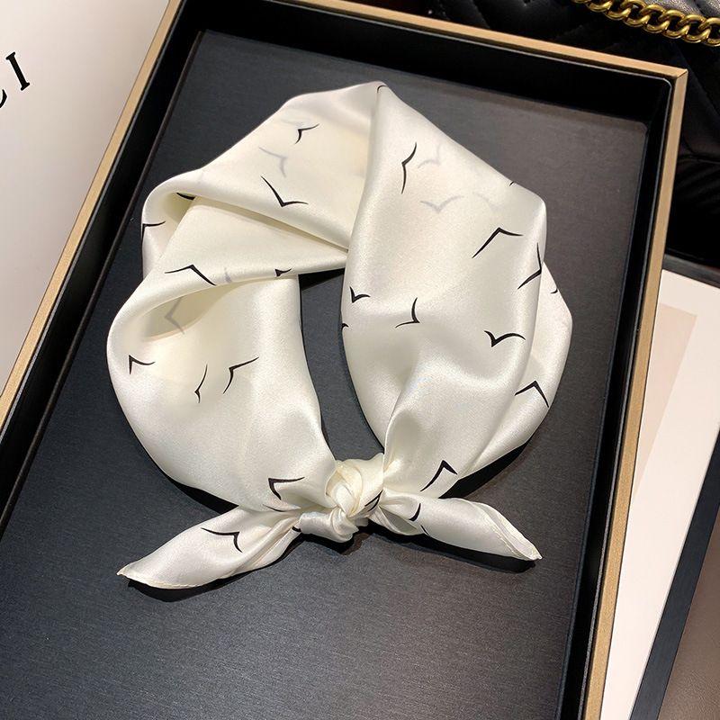 white silk bandana white silk bandana