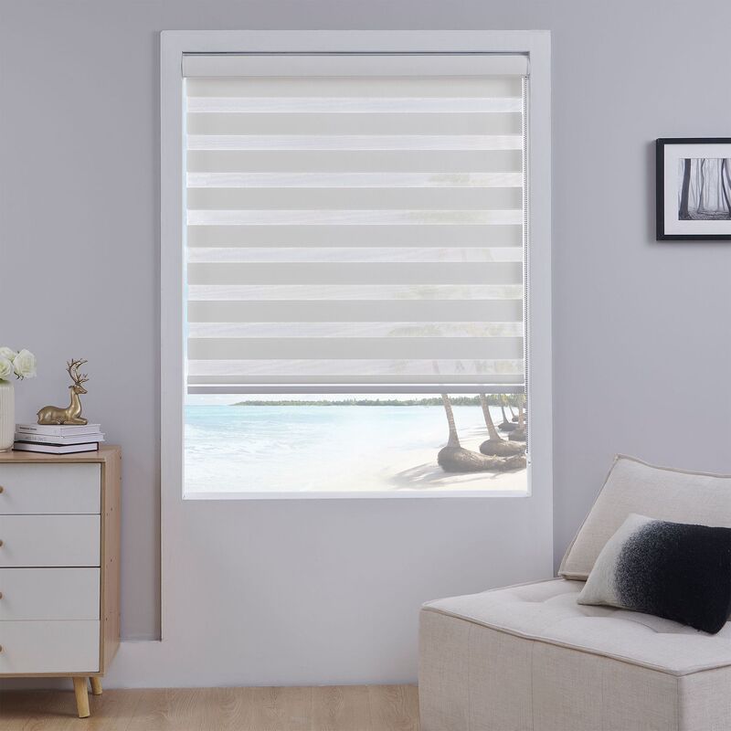 Zebra curtain roller shutter curtain shading roller shutter sunshade flame retardant UV-resistant bathroom blocking curtain