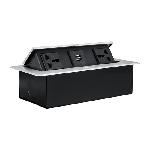 Meeting Desktop Plug Socket Power Plug Spring-Up Multi-Function Universal Three-Way Socket Hidden Embedded USB Socket