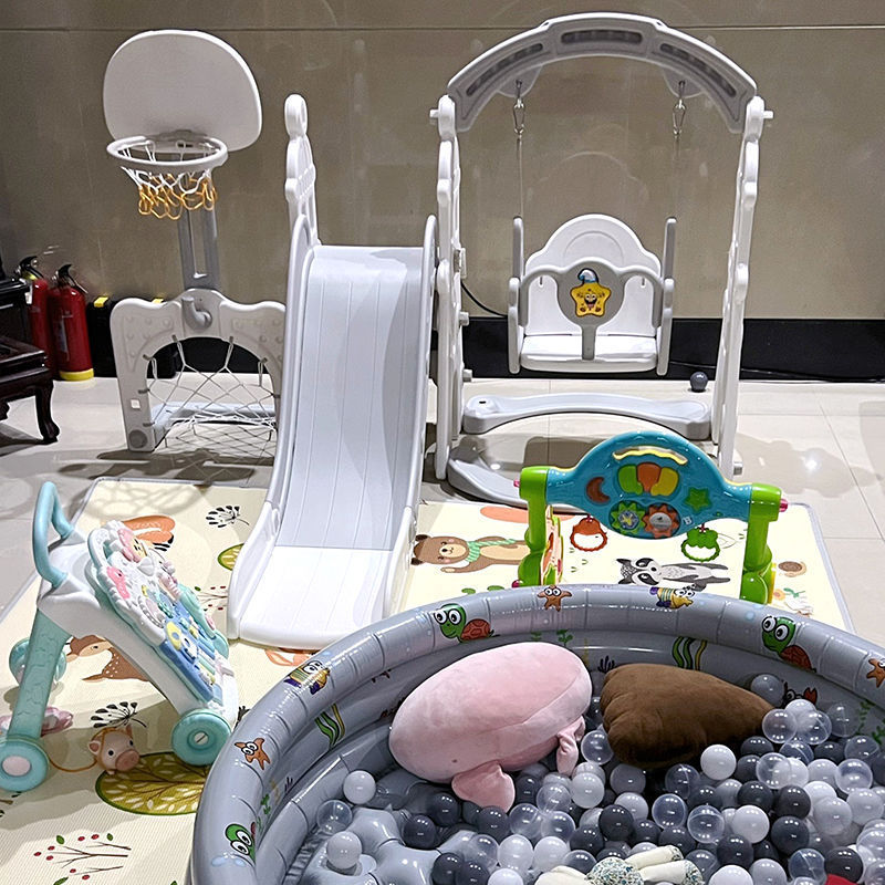 子供用滑り台ブランココンビネーションスライド子供用屋内家庭用ベビー遊園地小型多機能施設遊び|undefined
