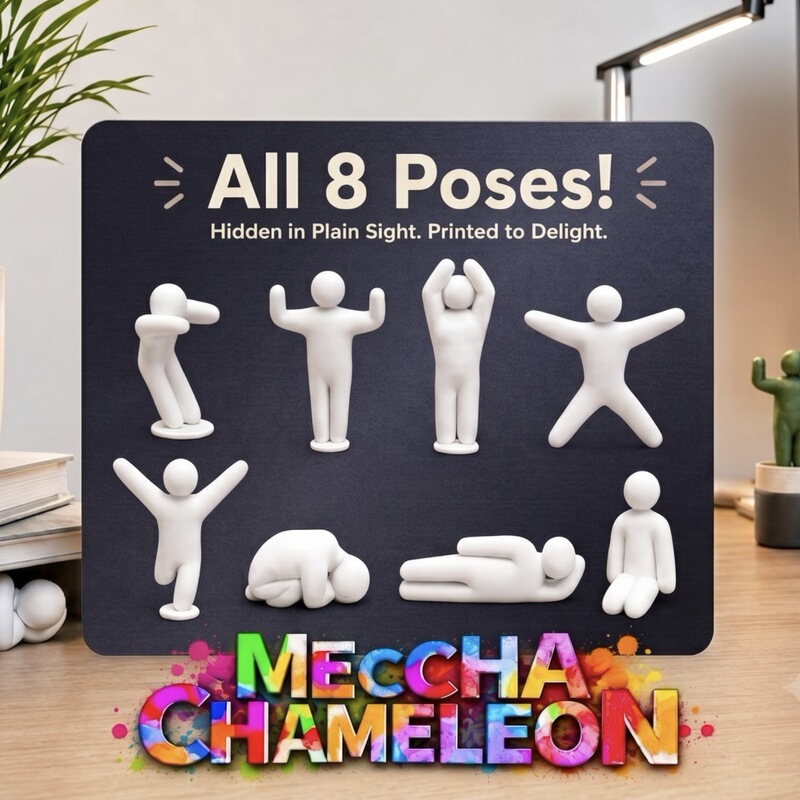 Cross-Border Hot-Selling Product Meccha Chameleon Trendy Abstract Character Figurine Decoration Gift Toy