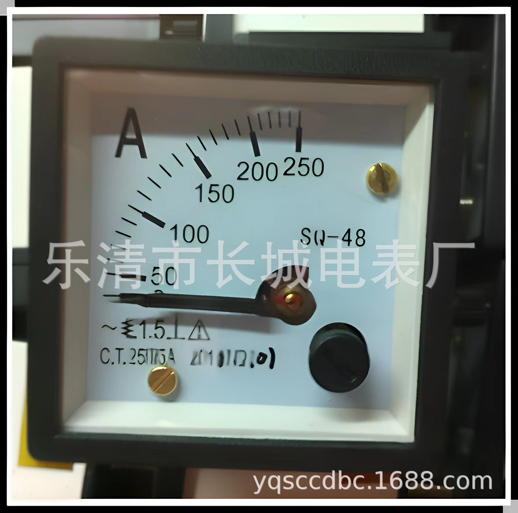 长城电表厂99T1 250/5A 交流指针电流表  48*48