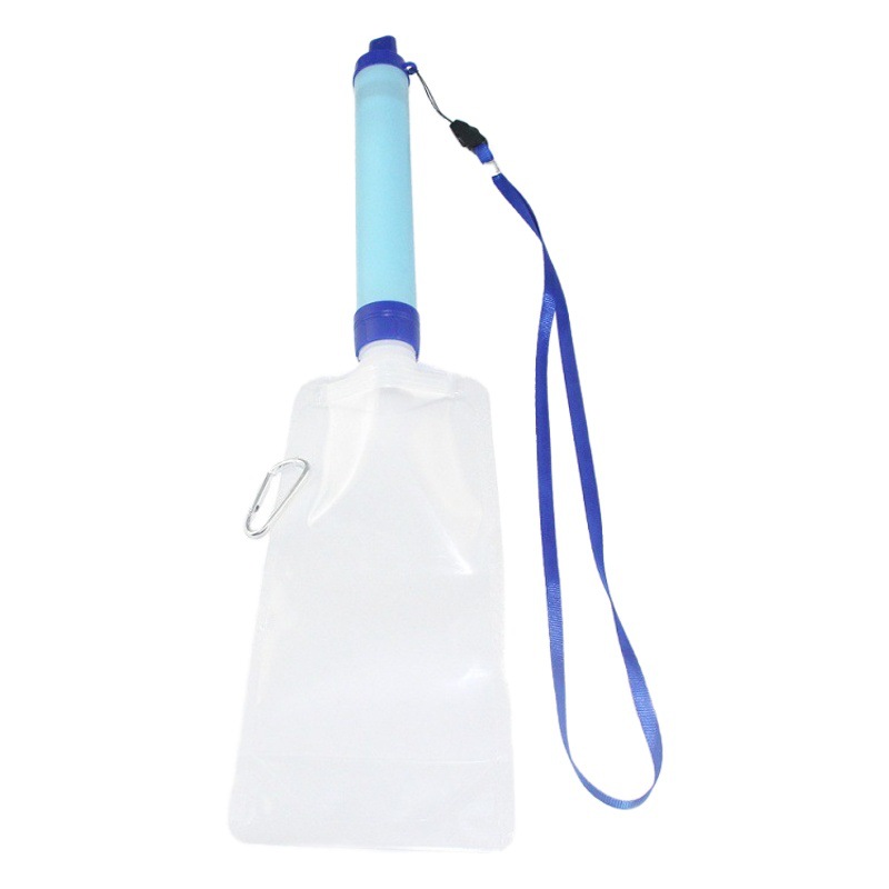 Amazon Venta caliente al aire libre picnic al aire libre supervivencia de emergencia filtro de agua potable Primeros Auxilios auto-rescate purificador de agua