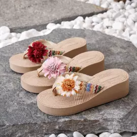 平底拖鞋;男式人字拖;坡跟拖鞋