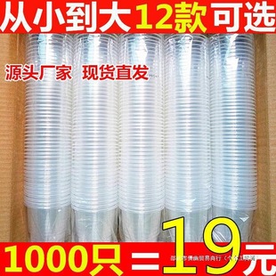 Factory Direct Sales Disposable Cup Plastic Water Cup Thickened Household Plastic Cup Transparent Cup Tasting Small Cup