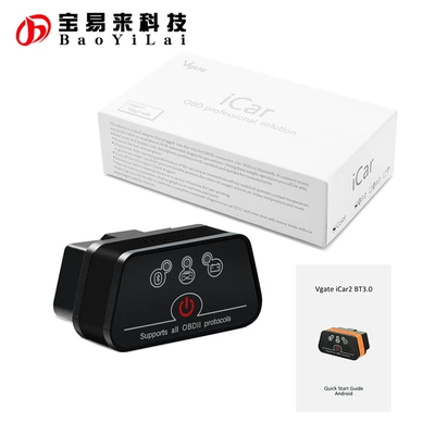 Icar 2 Obd2 Bluetooth 3.0 Car Android Fault Code Reader and Eraser Diagnostic Tool Engine Detection