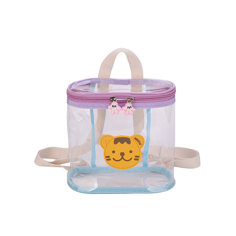 Jardín de infantes mochila para niños lindos osos bolsas de jalea transparentes para niños y niñas nuevas mochilas para niños a prueba de rociadores comercio exterior