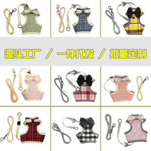 Pet Traction Rope Vest Chest Strap Cat Walking Rope Anti-break Comfortable Cute Cat Traction