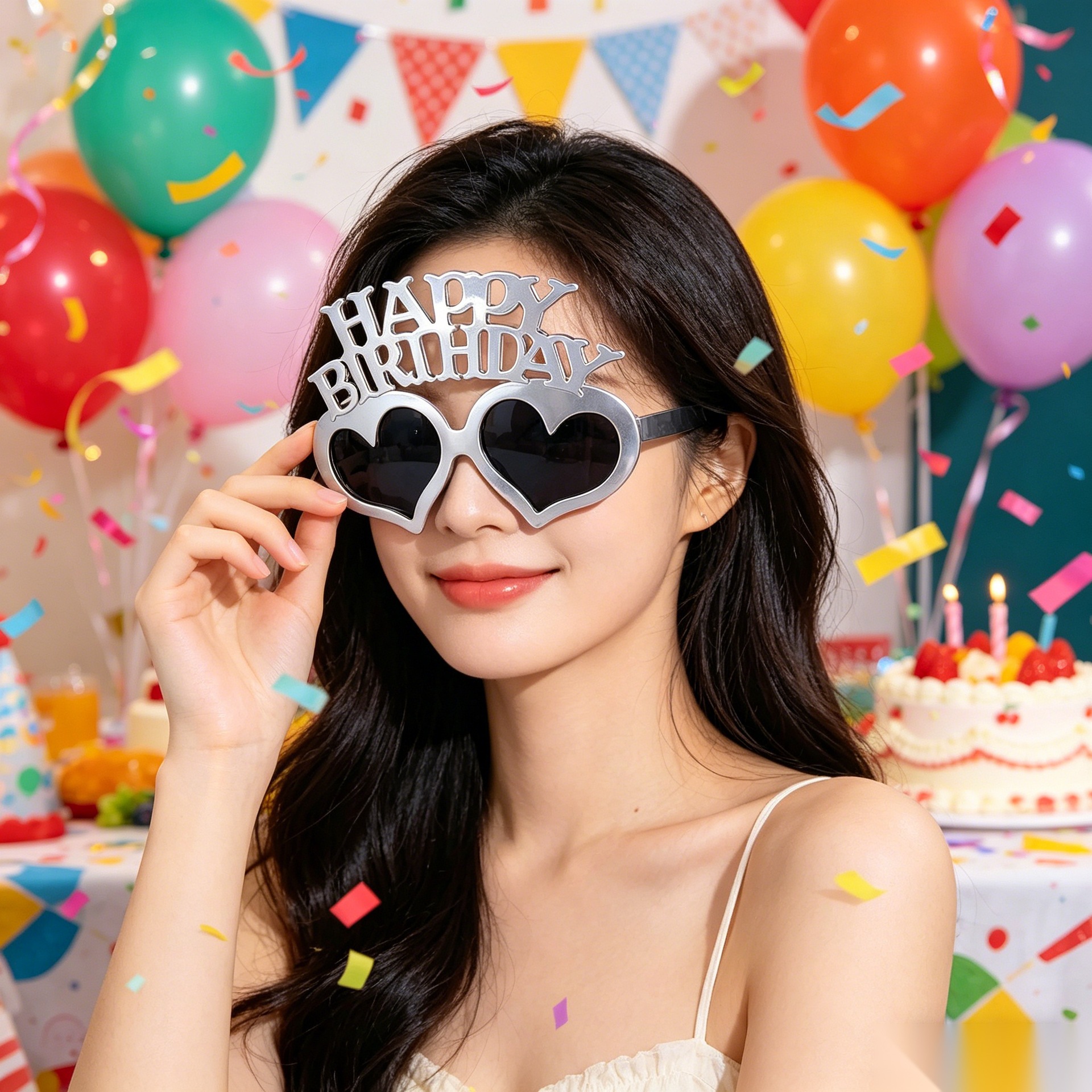 Cumpleaños temático fiesta gafas extrañas feliz cumpleaños pastel vela gafas de diseño de cumpleaños accesorios de fotos