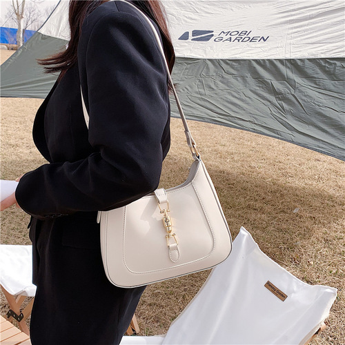 Export fashion bag armpit bag  autumn trendy new solid color simple women's bag shoulder handheld crossbody small bag