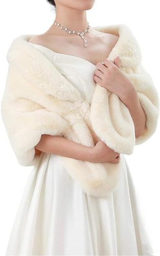 Amazon 2023 new bridal winter fur shawl European and American foreign trade high-end fur waistcoat Christmas dress