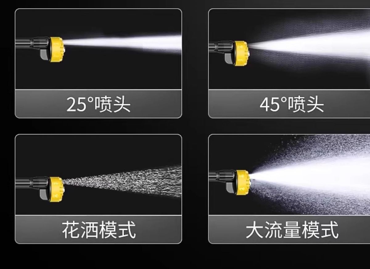 Chigo Wireless Car Washing Machine Car Washing Artifact High-Pressure Water Gun Household Powerful Booster Electric Water Gun Lithium Battery Strong Pressure