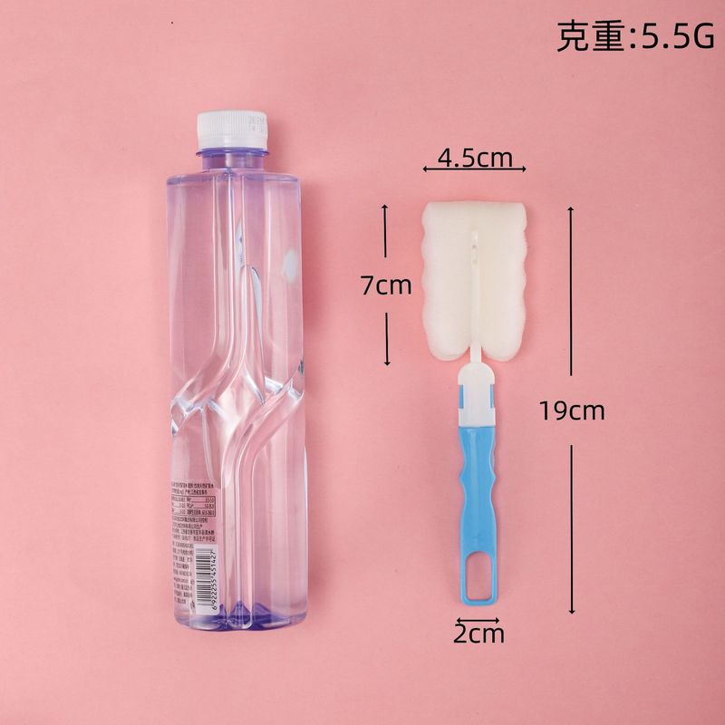 卸売家庭用スポンジヘッド洗浄カップブラシ牛乳瓶洗浄ブラシロングハンドル魔法瓶カップブラシフラワーティーカップブラシ|undefined