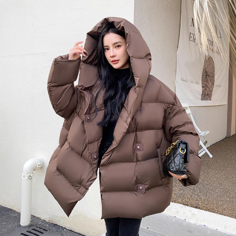 2025新款加厚面包服高端洋气短款白鸭绒泡芙羽绒服欧货冬装外套|undefined