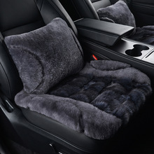 新款狐狸毛汽车坐垫真皮毛一体汽车座垫羊毛垫单片冬季保暖三件套