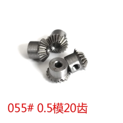 Bevel gear 1:1 conical gear Power take-off - 05-module-20-teeth-3mm-bore-steel-does-not-blacken