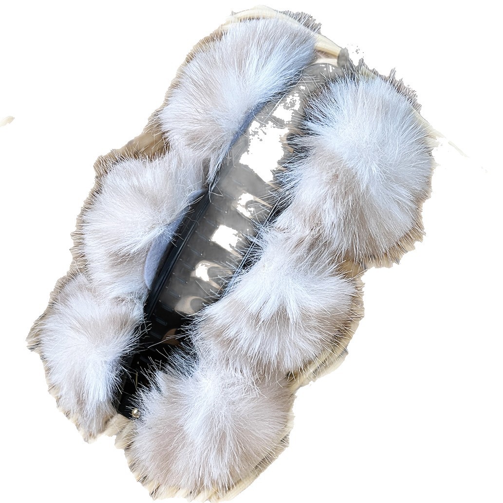 Tigre estriado bola de cabello banana de cabello de invierno y otoño, cabello de cabello japonés y coreano perezoso temperamento de alto nivel detrás de la cabeza agarrar clips adornamiento para el pelo