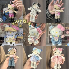 10cm子供服卸売ob11西ハイランドハローキティミニ服セットぬいぐるみアクセサリー