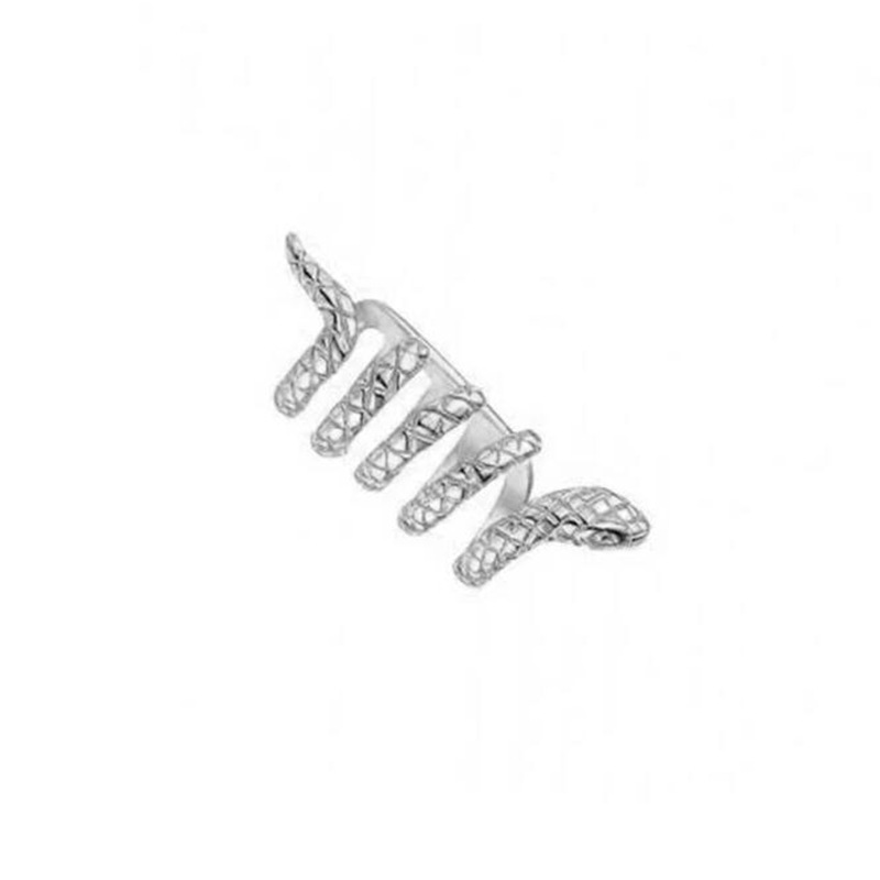 Clip D'oreille Personnalité Créative Simple Boucle D'oreille En Cuivre En Forme De Serpent Multicouche display picture 4