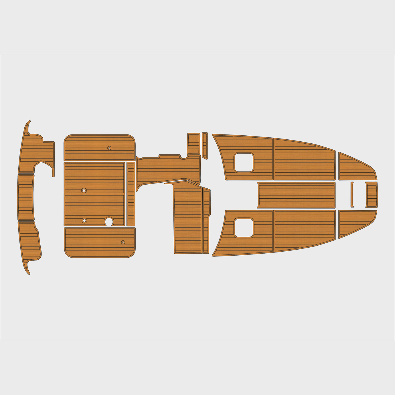 1994-1999 Sea Ray Sundancer 370 EVA Faux Teak Marine Floor