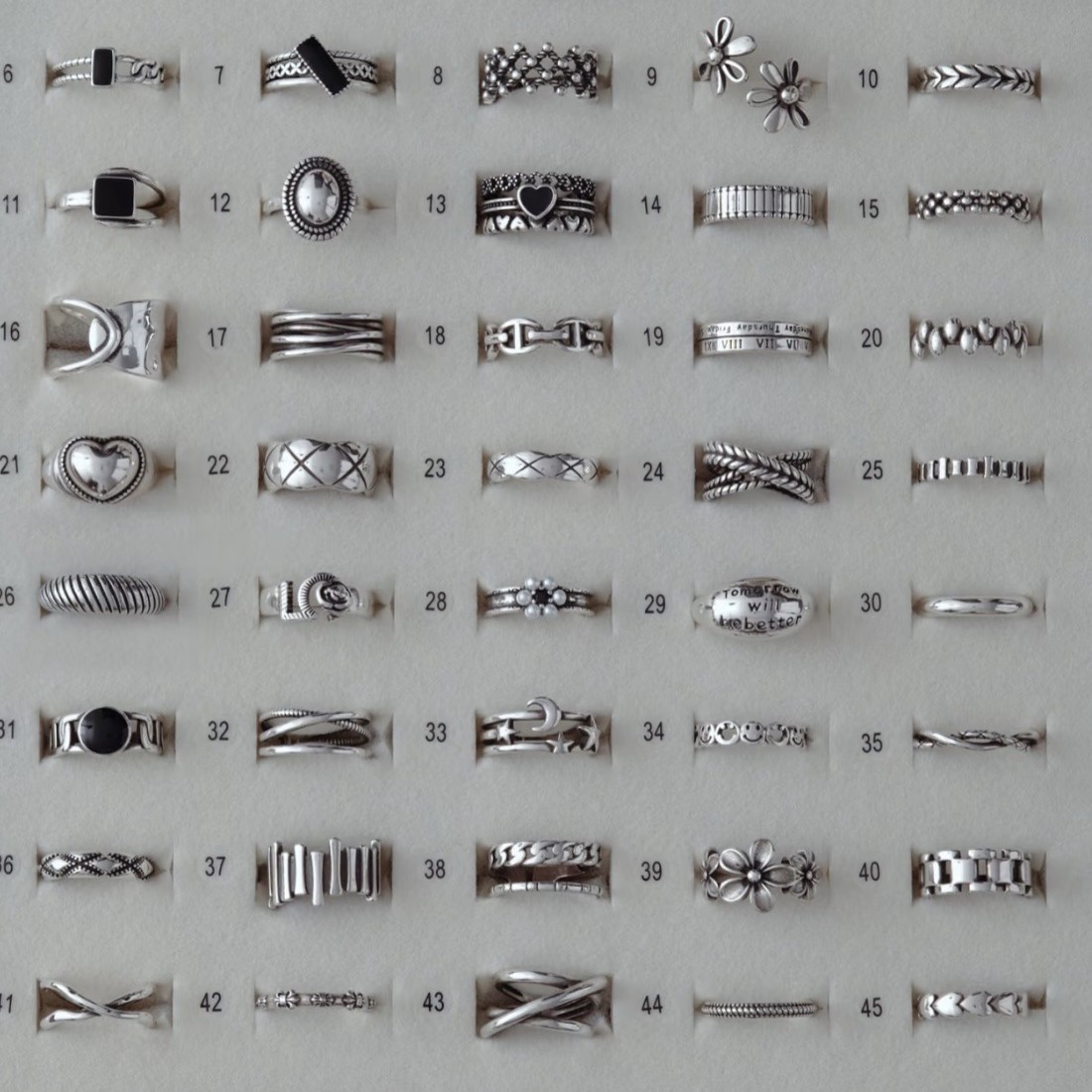 岚芷小红书抖音爆款泰银戒指女小众ins简约百搭叠戴饰品925银首饰