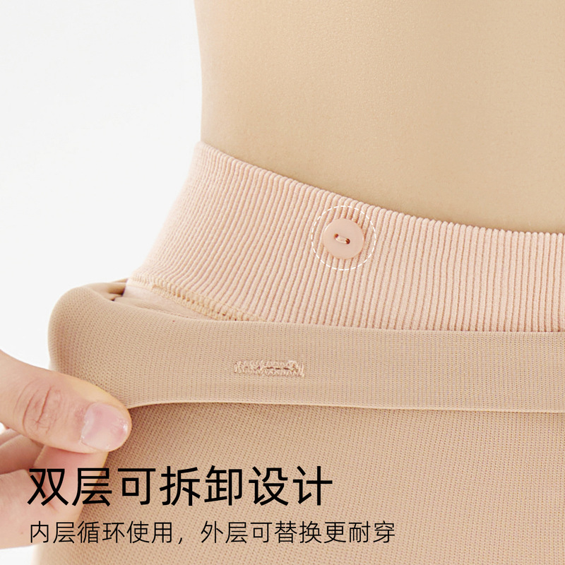 完美记忆升级款秋冬打底连裤袜女黑丝加绒加厚光腿神器九分打底裤|undefined