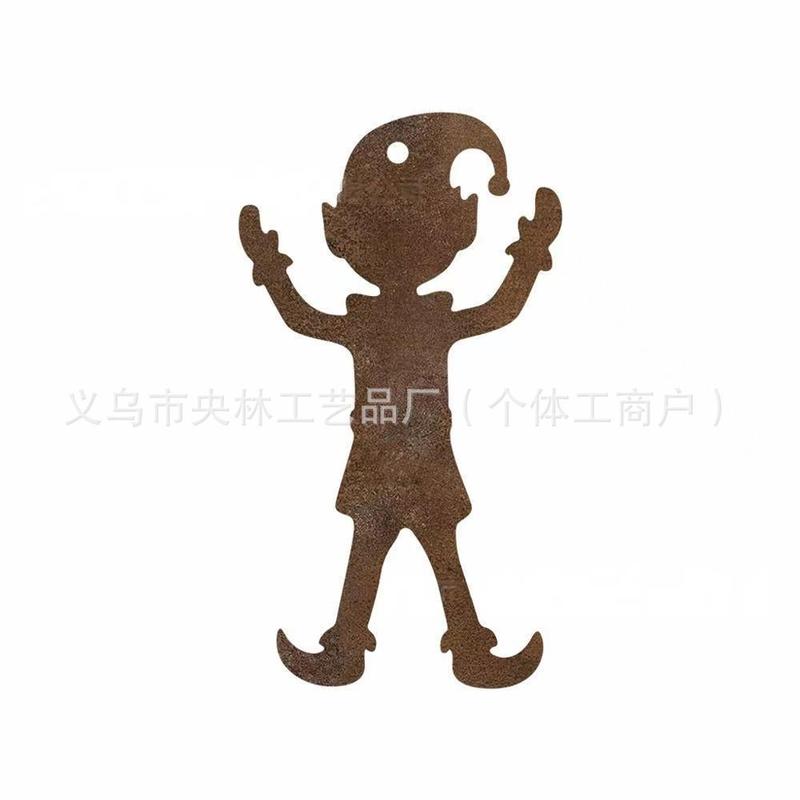 クリスマスデコレーション、錆びたトナカイのクリスマスツリー、屋外ガーデン用金属製鉄工芸品、飾り物|undefined