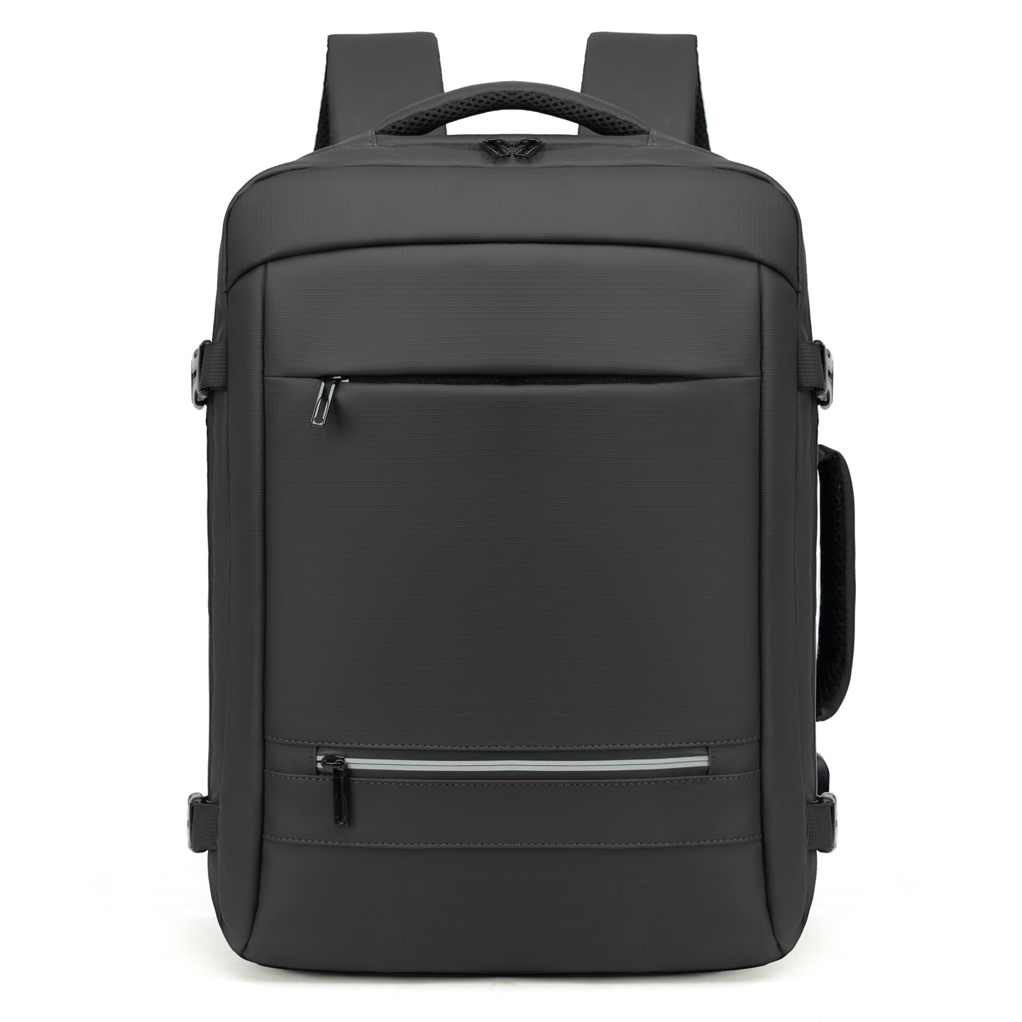 Mochila USB de gran capacidad simple de color sólido colgante barra de tracción bolsa de embarque de viaje a prueba de agua de gran capacidad mochila de computadora