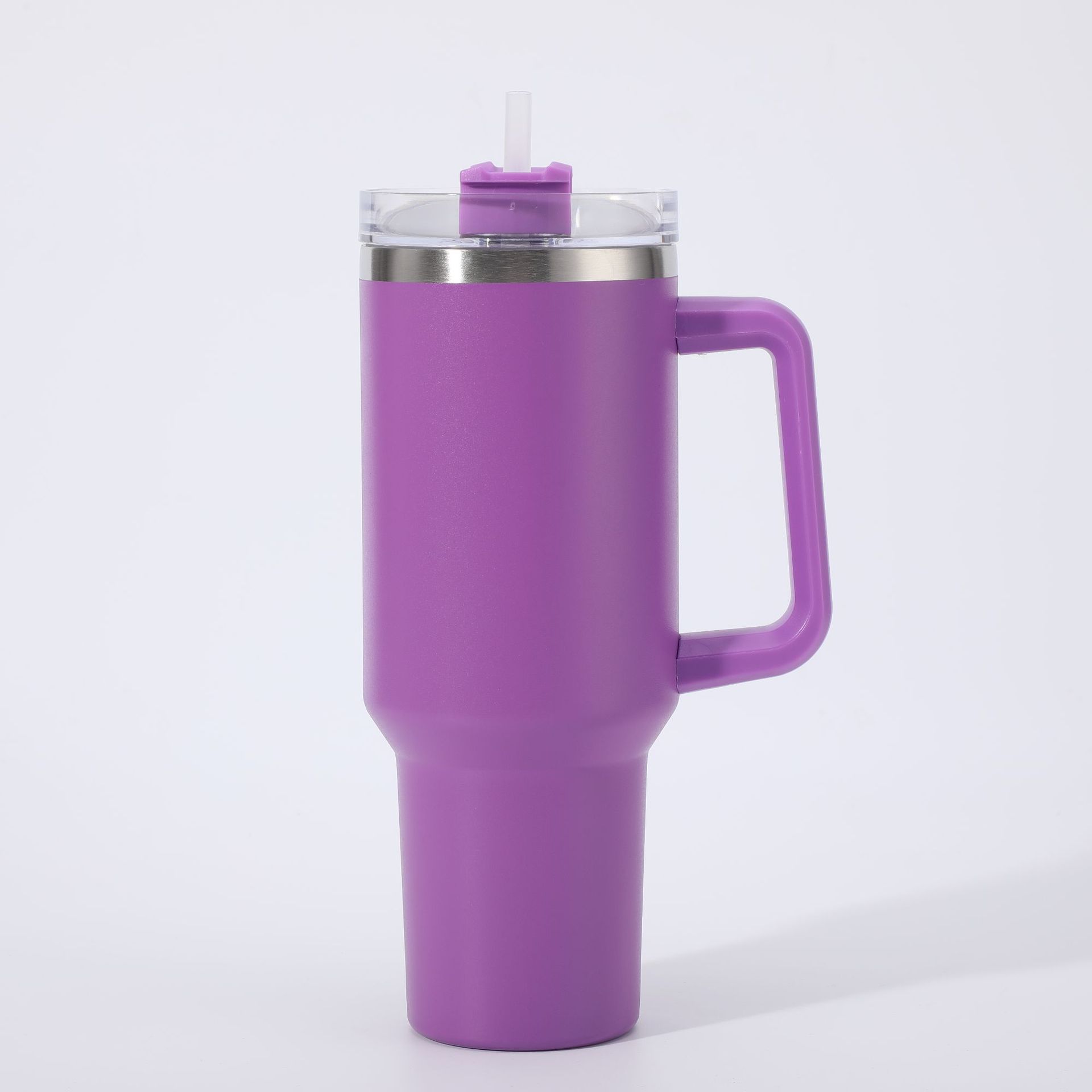 Gourde isotherme en acier inoxydable avec anse et paille 40oz_voghion.com