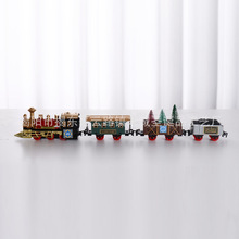网红创意塑料圣诞玩具小火车圣诞小火车托马斯迷你小火车厂家批发