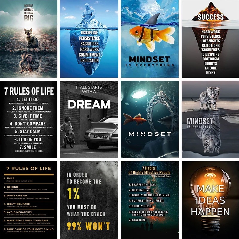 Inspirational Quote Posters Dropshipping Cross-Border Shopee Jit Dropshipping Temu Aliexpress Shein Canvas Prints Inspirational Quote Posters Dropshipping Cross-Border Shopee Jit Dropshipping Temu Aliexpress Shein Canvas Prints