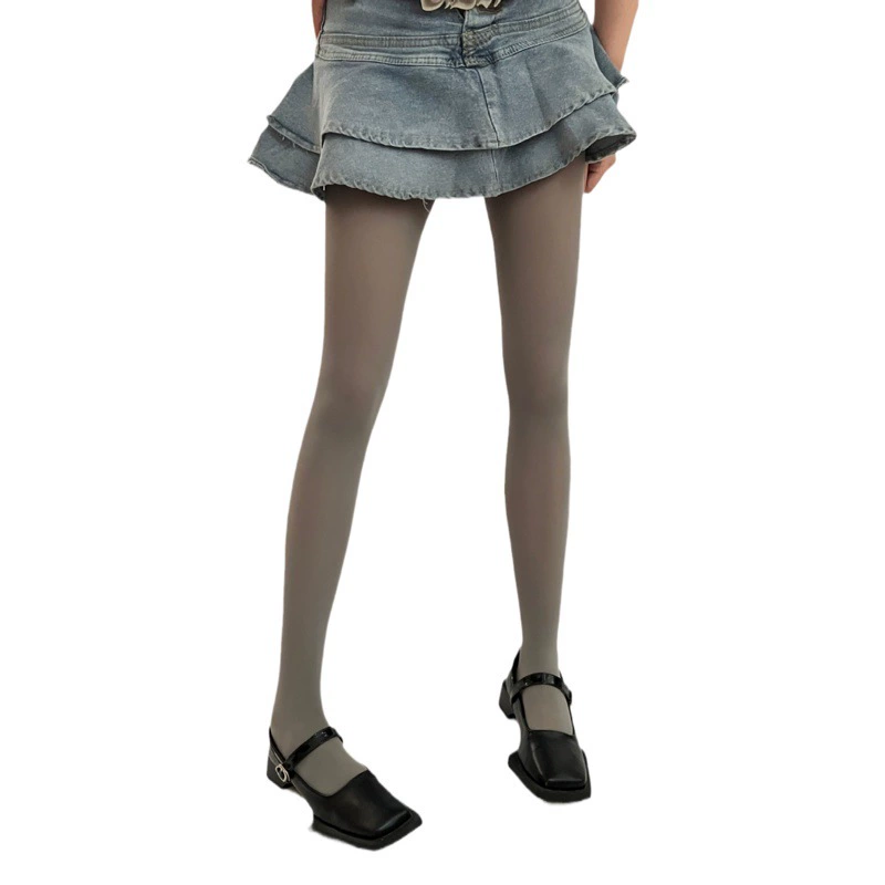 Весна и осень милые крутые индивидуальные бархатные микро прозрачные чулки карамельного цвета нижние колготки дофаминовые универсальные высокие эластичные носки