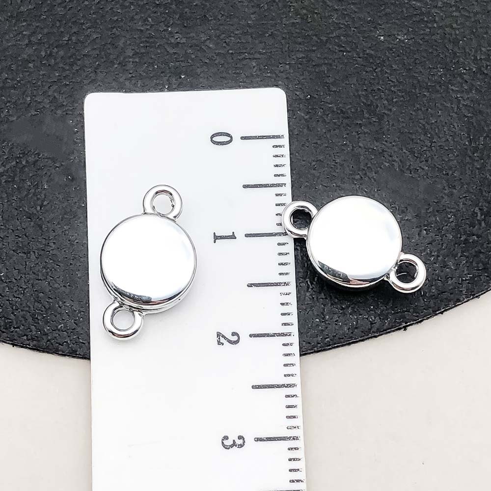 1 white k round magnet buckle 15*9mm-1.6g-19849