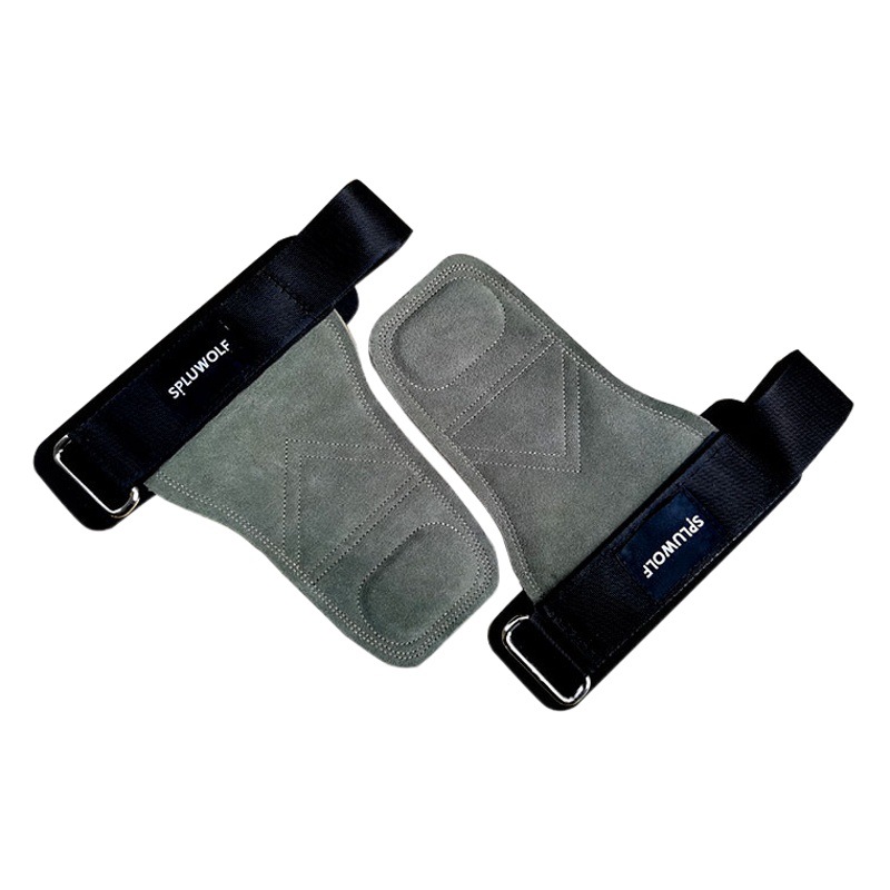 Three-layer thick cowhide booster belt hard pull fitness gloves grip belt pull-up men's and women's palm support in stock