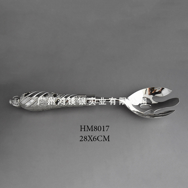 Buffet Italian New Long-handled Noodle Fork, Stirring Spoon, Soup Spoon, Western Tableware, Factory Supply