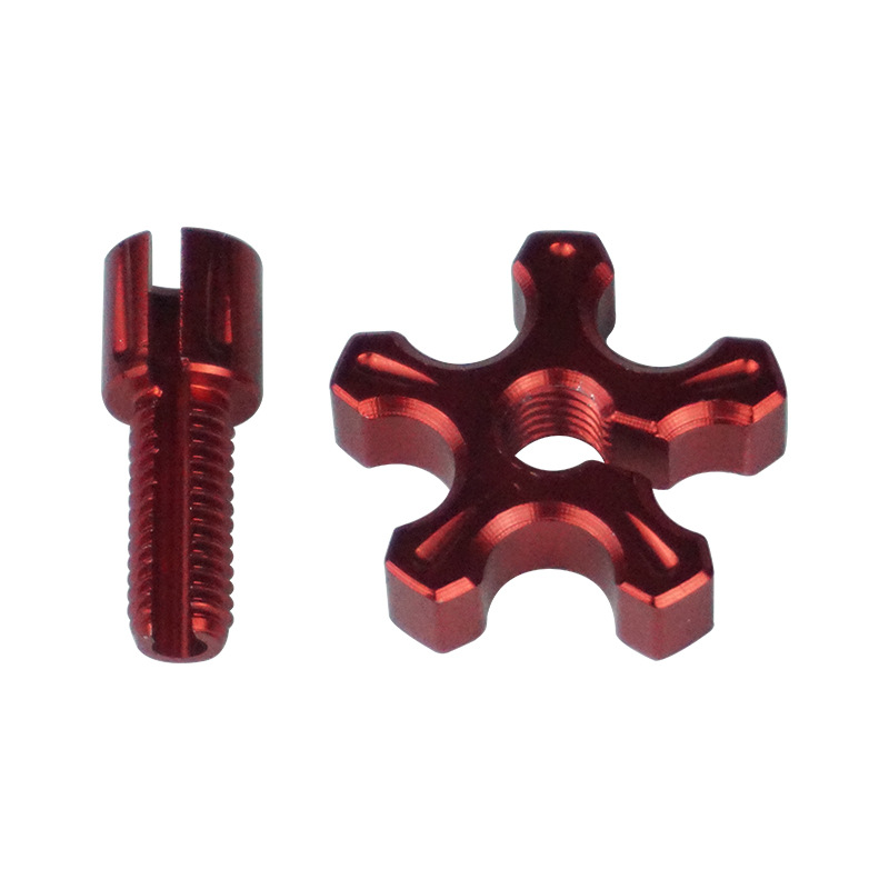 Modificado gran desplazamiento motocicleta embrague ajuste tornillo color aleación de aluminio anodizado CNC proceso transfronterizo