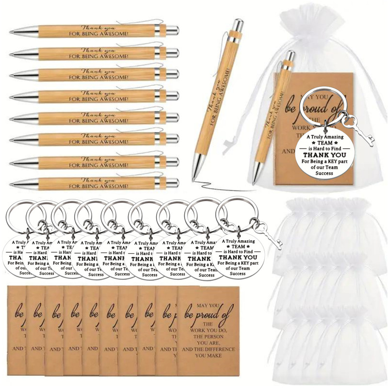 Temu Amazon Cross-Border Notebook Eco-Friendly Bamboo Press Ballpoint Pen and Inspirational Notebook Keychain Set Temu Amazon Cross-Border Notebook Eco-Friendly Bamboo Press Ballpoint Pen and Inspirational Notebook Keychain Set