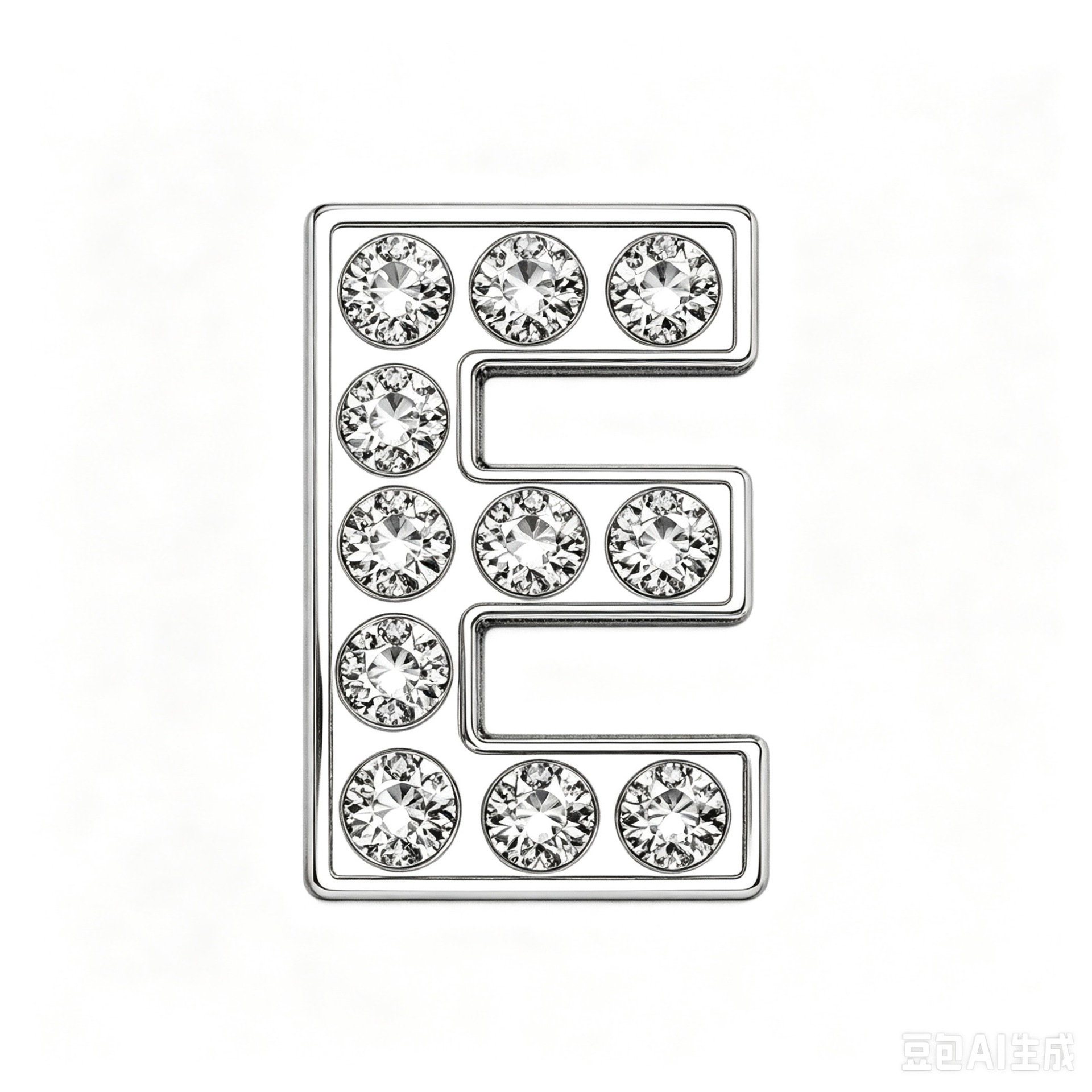 Alloy 26 English Letter Accessories Pendant with Diamond-Encrusted Letters, Silver Letter Bracelet, Clothing Diy, Cross-Border Amazon