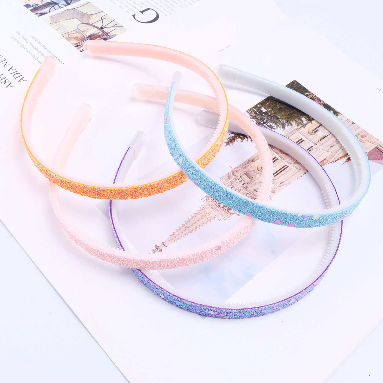 Fashion Stripe Plastic Hair Band 1 Piece display picture 1
