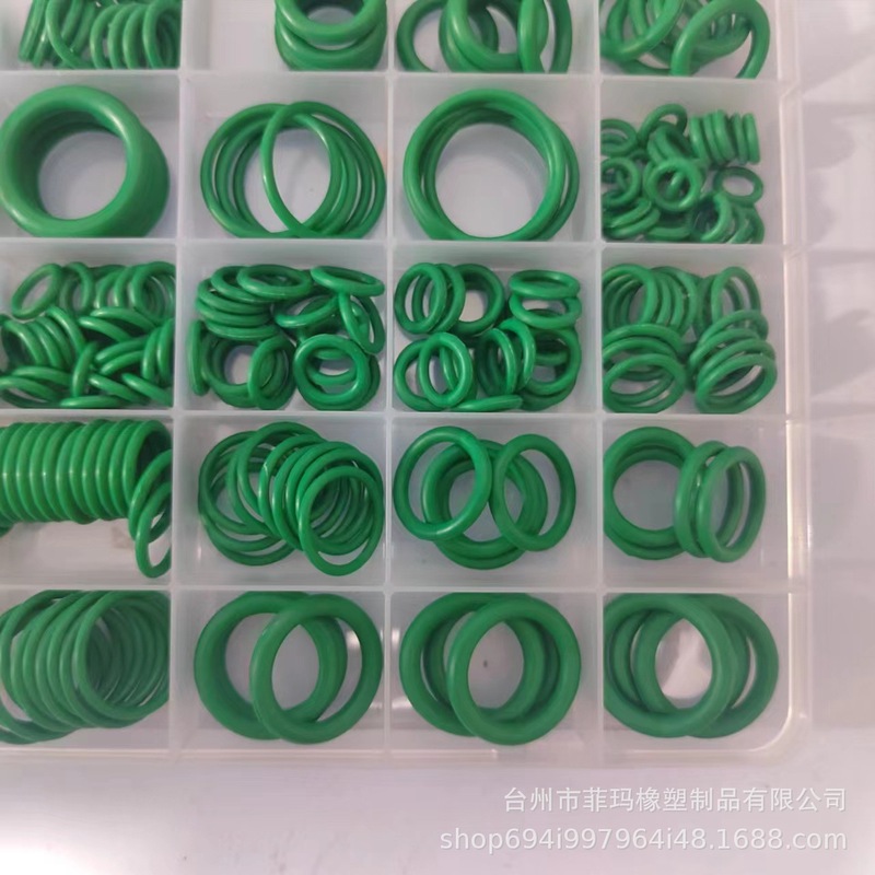 跨境专供595pcs橡胶圈修理盒 汽车空调O型圈维修盒机修工具套盒|undefined