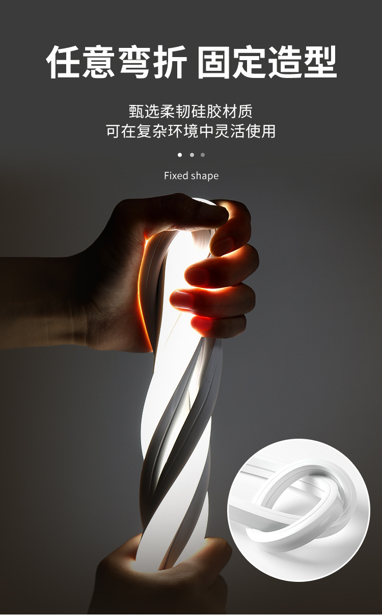 220v硅胶灯带条软套管led柔性防水110V户外造型嵌入式线形灯带槽-阿里巴巴