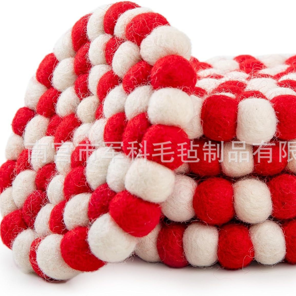 羊毛球杯垫可定 做餐垫隔热碗垫锅垫防烫防烧家居10cm羊毛毡