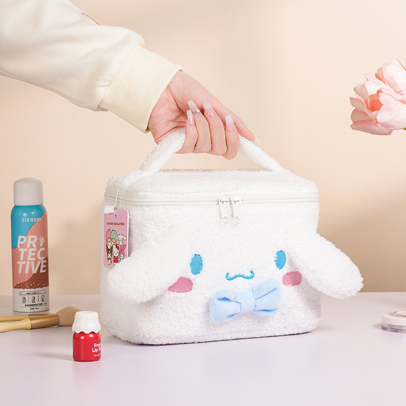 サンリオ ハローキティ ダウン ソフトクラウド 化粧品バッグ 大容量 高価値 ポータブル トラベル ストレージ バッグ|undefined