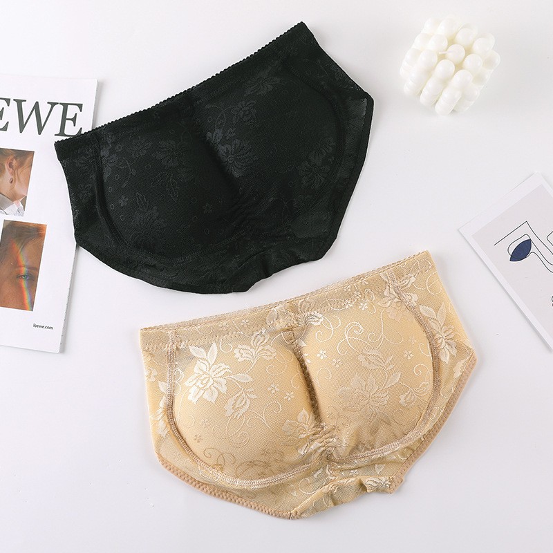 Low waist fake butt hip lifting underwear peach hip pad hip lifting pants hip lifting pants women's briefs body shaping breathable hip lifting