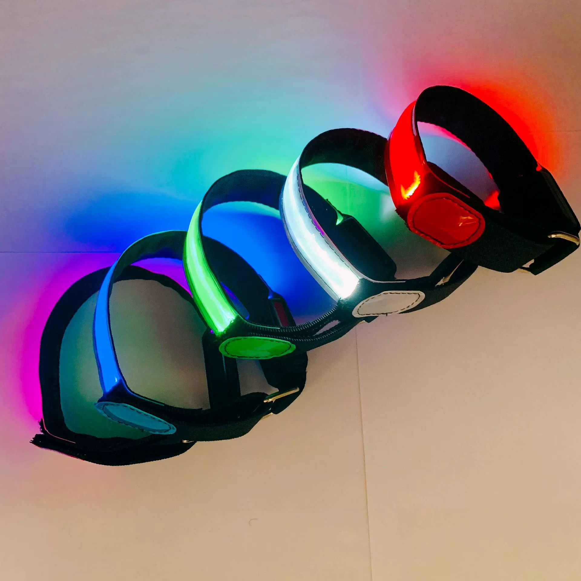 LED спортивное браслет-подсветка для бега с пин-тайт кристаллами муж/жен ездовой сигнал отражатель для бега