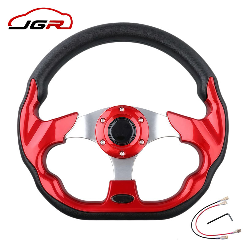 Car modification PU steering wheel, personalized racing game kart 13-inch 320mm racing amusement car steering wheel